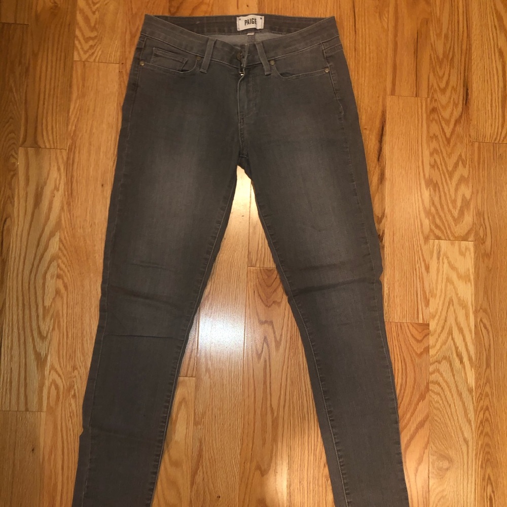 Paige grey skinny jeans